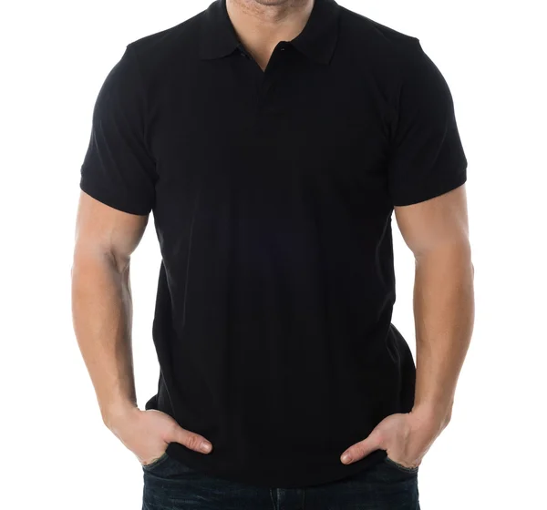 negra fotos de stock, imágenes de Camisa polo negra sin royalties | Depositphotos