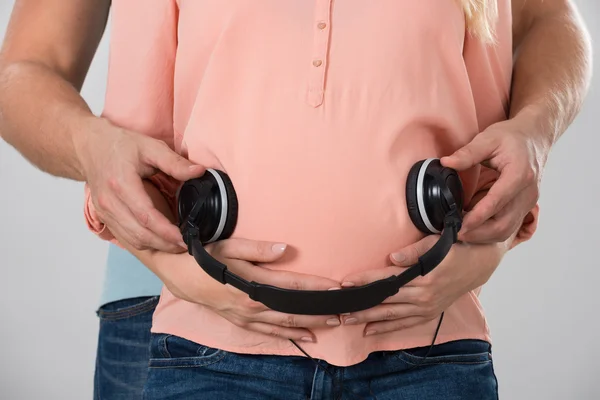 Pancia della donna incinta — Foto Stock