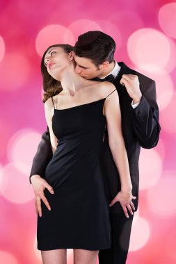 Öpüşme kadının boyun dostum