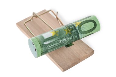 Euro Not üzerinde fare kapanı haddelenmiş