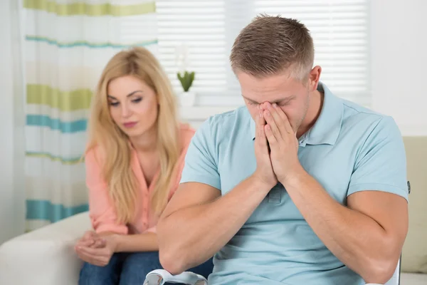 Unhappy Couple Having Argument — Stock Photo, Image