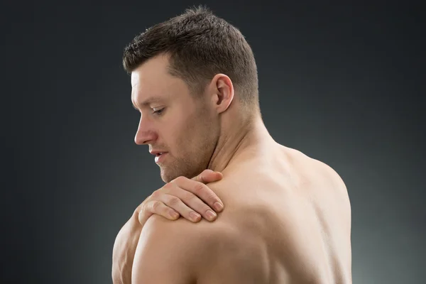 Man Suffering From Shoulder Ache — Stock Photo, Image