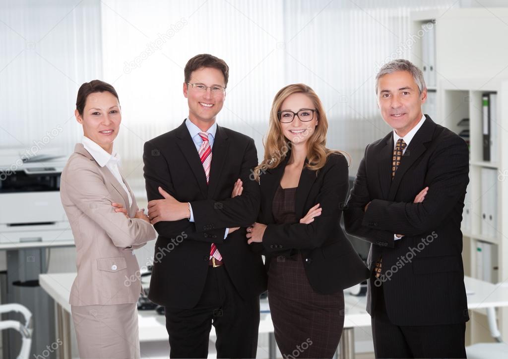 Confident Business Team Standing