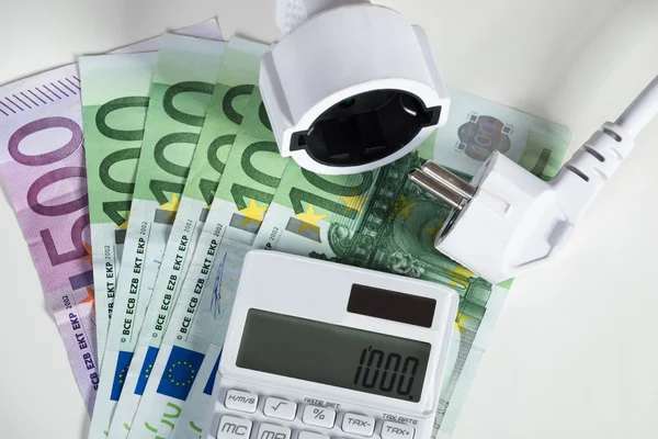 Euro Banknotes on table — Stock Photo, Image