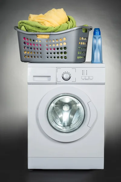 Washing Machine With Basket — Stock Photo, Image