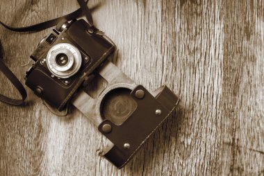 Vintage eski film fotoğraf makinesi