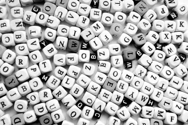 Closeup of the various letters — Stock Photo, Image