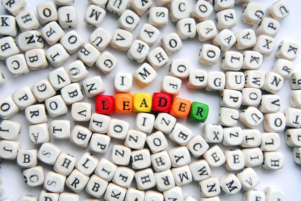 Leader concept from letters — Stock Photo, Image