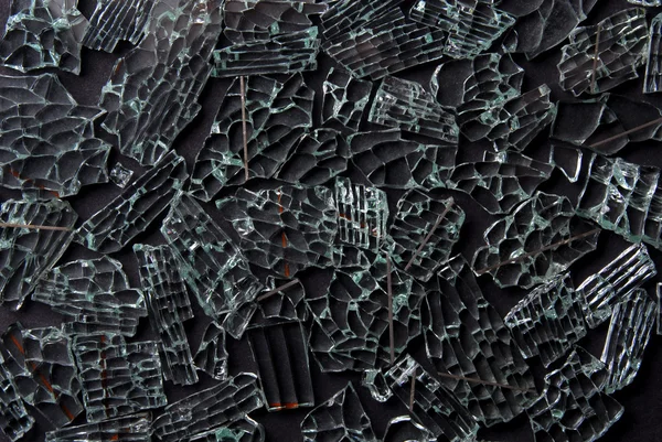 Closeup of the broken glass background — Stock Photo, Image