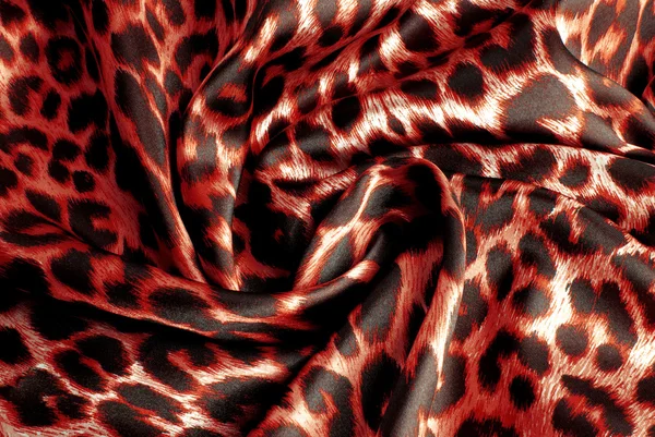 Textura de tecido de impressão de leopardo — Fotografia de Stock