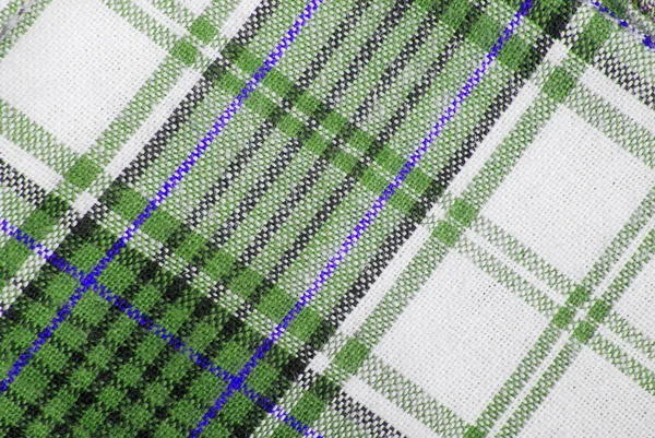 Close up of the checked fabric tecture — Stock Photo, Image