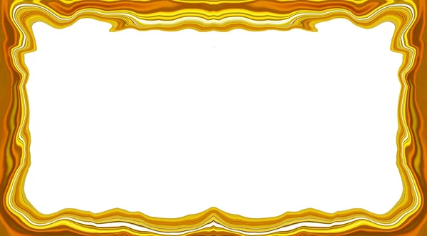 Cadre de bordure lisse abstrait doré — Photo