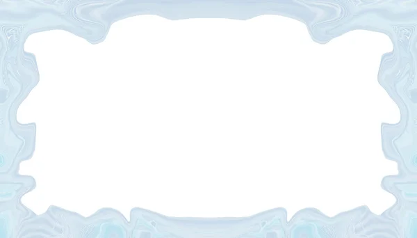 Blue abstract blurry smooth border frame — Stock Photo, Image