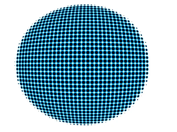 斑点を付けられた球形の地球概念的な分離 — ストック写真
