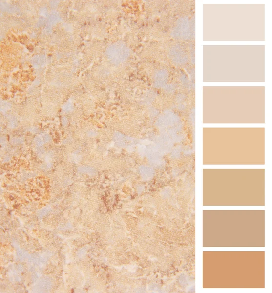 Selección de la paleta de colores de granito marfil para interior — Foto de Stock