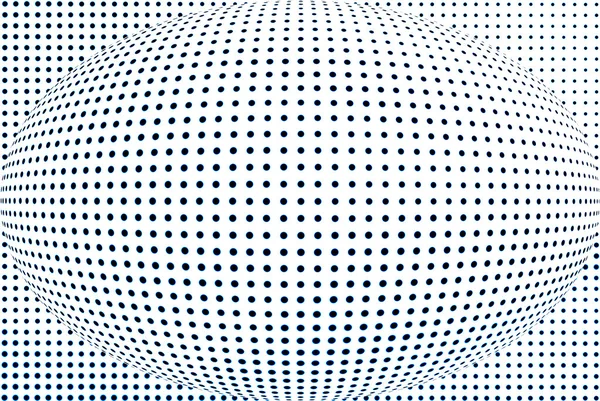 Black and white spherical background — Stock Photo, Image