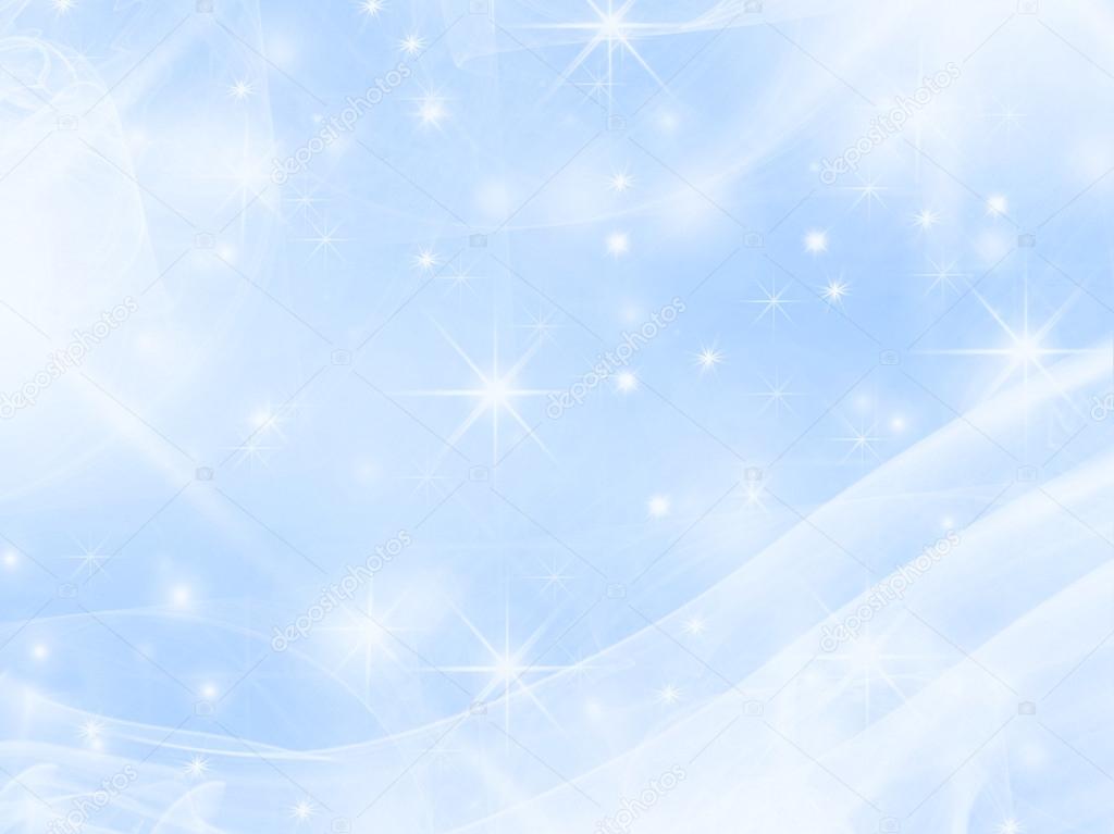 Smooth blue with stars background