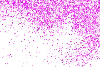 Beyaz arka plan üzerinde mor glitter pırıltı