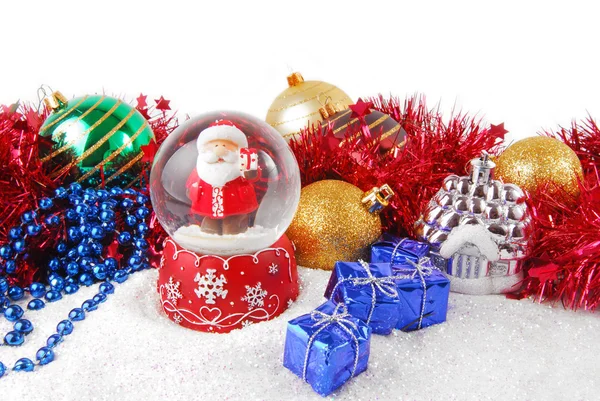 Natal decorar composição com glitter — Fotografia de Stock