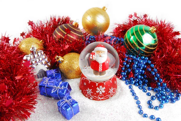 Natale decorare composizione con glitter — Foto Stock