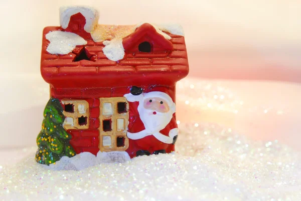 Natale decorare composizione con glitter — Foto Stock