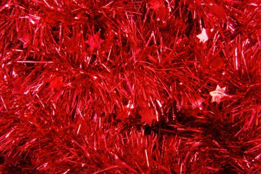 Tinsel kırmızı portre