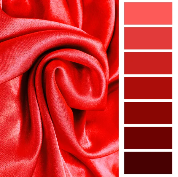 Rote Farbauswahl kostenlose Diagrammpalette — Stockfoto