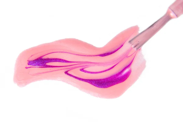 Nail polish enamel sample macro — Stock Photo, Image