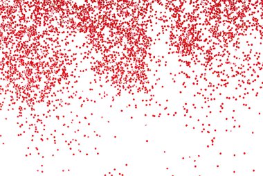 Beyaz arkaplanda kırmızı parıltı