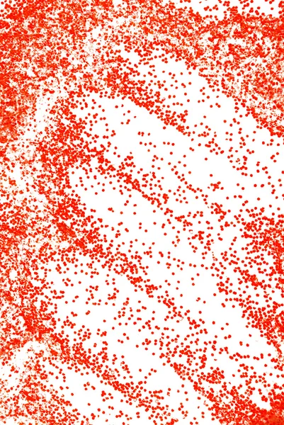 Roter Funkelglanz auf weißem Grund — Stockfoto
