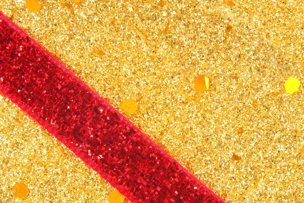 Goldener Glanz mit Schleife Hintergrund — Stockfoto