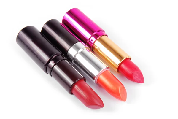 Lipsticks isolated on white — Stock Photo, Image