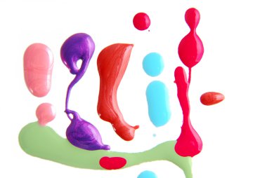 Beyaz izole oje emaye