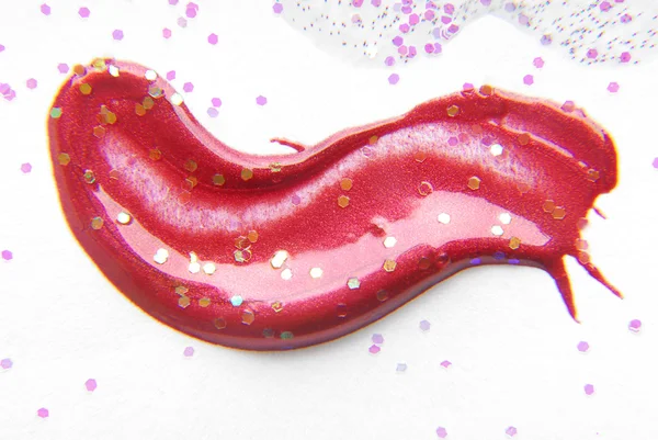 Lipsticks sample isolated on white — Stock Photo, Image