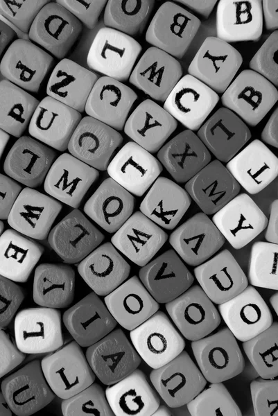 Closeup of the grey  letters — Stock Photo, Image