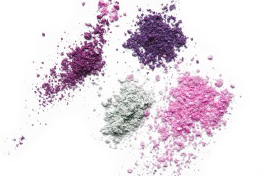 Makyaj göz farı toz renk üzerine beyaz izole