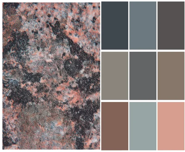 Selección carta de colores de granito para interior — Foto de Stock