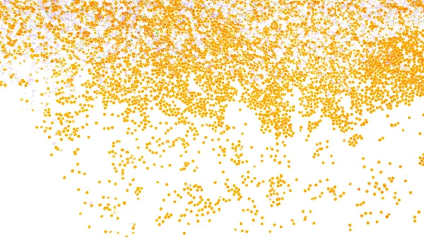 Falling golden  glitter border — Stock Photo, Image