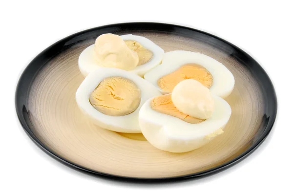 Eggs on plate — Stock Photo, Image