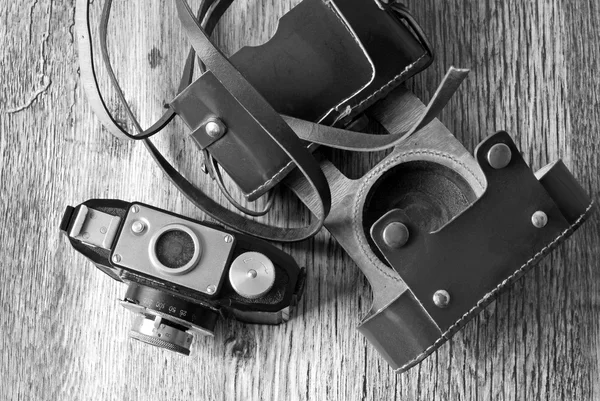 Primo piano della vecchia macchina fotografica — Foto Stock