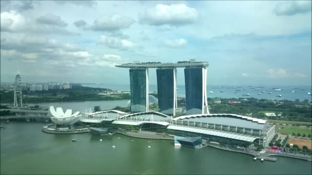 Marina Bay Sands Singapur — Vídeos de Stock