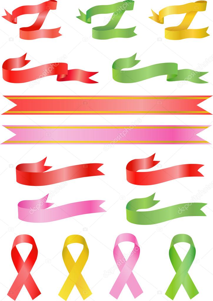 Curl and awareness ribbons