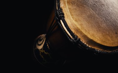 Ahşap Djembe Closeup 