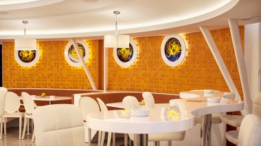 Modern café iç 
