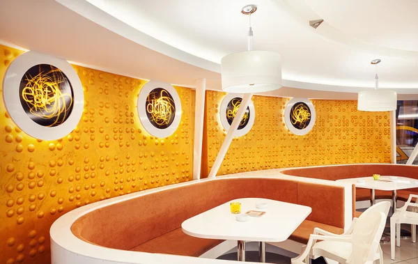 Interior moderno café — Fotografia de Stock