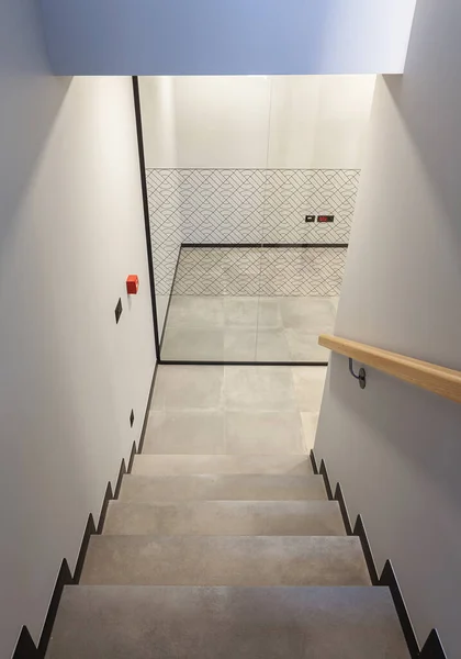 Détails Escalier Moderne Simple Chemin Vers Partie Souterraine — Photo