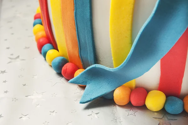 Colorful Birthday Cake — Stock Photo, Image