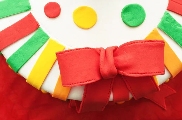 Ribbon on Birthday Cake — Stock Photo, Image