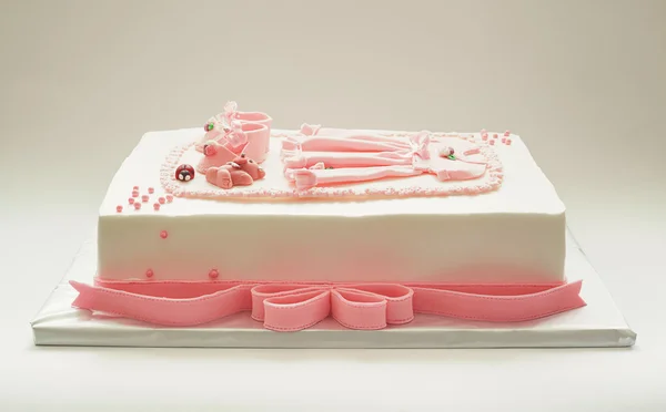 De cake van de kindverjaardag voor meisje — Stockfoto