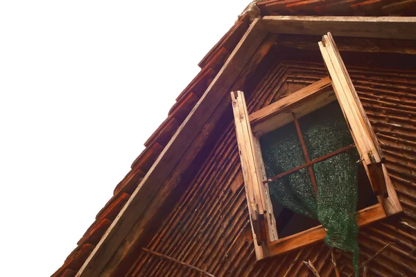 Detalhes da casa de madeira — Fotografia de Stock